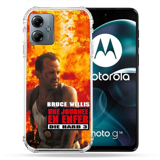 Coque Renforcée Pour Motorola G14 4G Die Hard Affiche
