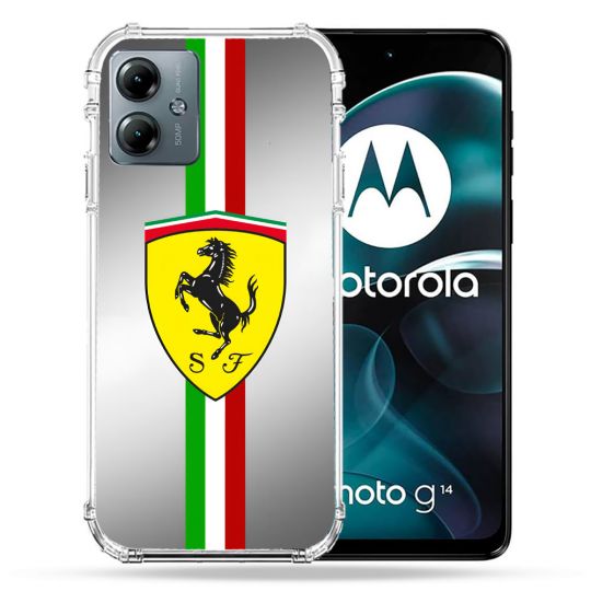Coque Renforcée Pour Motorola G14 4G Ferrari Ligne
