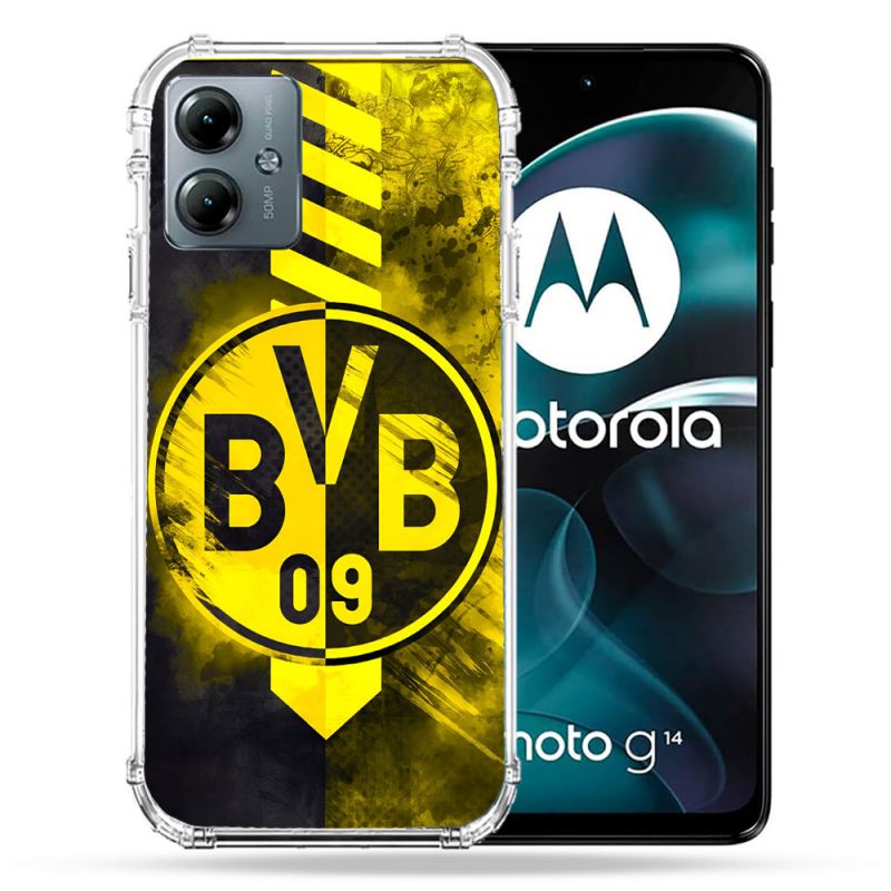Coque Renforcée Pour Motorola G14 4G Foot Dortmund