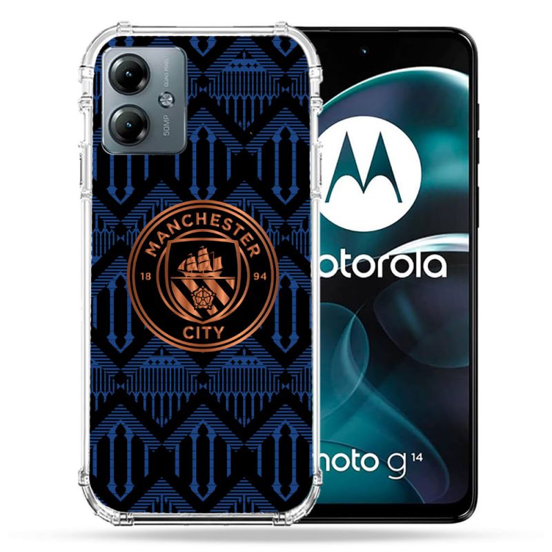 Coque Renforcée Pour Motorola G14 4G Foot Manchester City