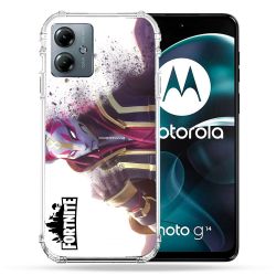 Coque Renforcée Pour Motorola G14 4G Fortnite Blanc
