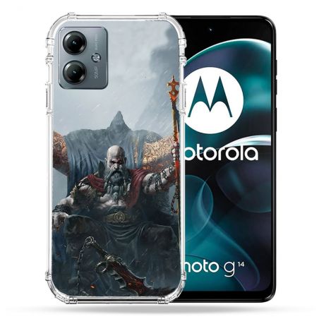 Coque Renforcée Pour Motorola G14 4G God Of War