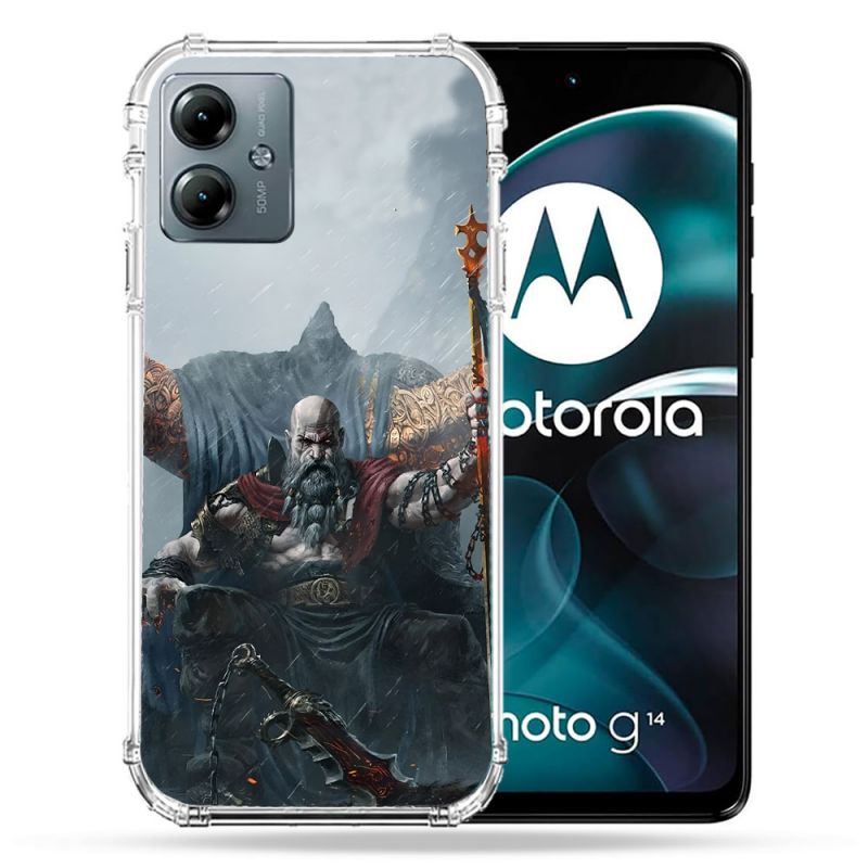 Coque Renforcée Pour Motorola G14 4G God Of War