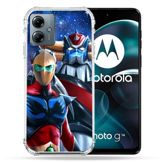 Coque Renforcée Pour Motorola G14 4G Goldorak