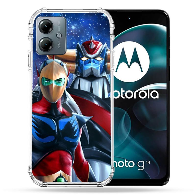 Coque Renforcée Pour Motorola G14 4G Goldorak