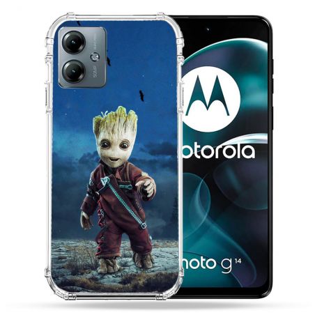 Coque Renforcée Pour Motorola G14 4G Groot Bleu