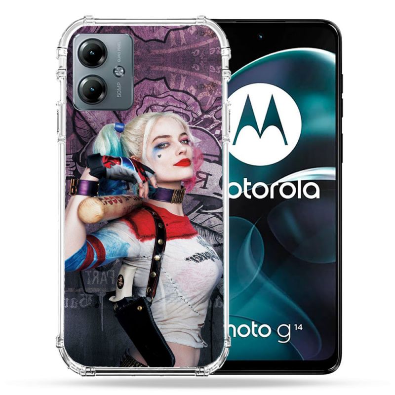 Coque Renforcée Pour Motorola G14 4G Harley Quinn Batte