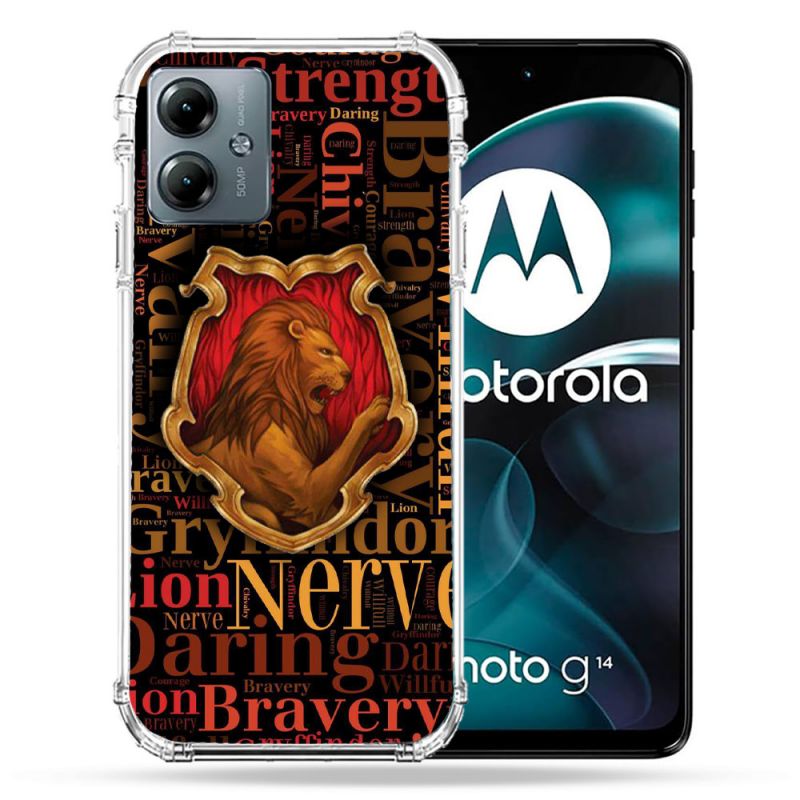 Coque Renforcée Pour Motorola G14 4G Harry Potter Griffondor