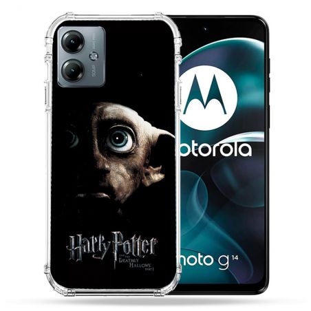 Coque Renforcée Pour Motorola G14 4G Harry Potter Hollows Dobby