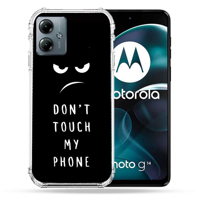 Coque Renforcée Pour Motorola G14 4G Humour Don't Touch