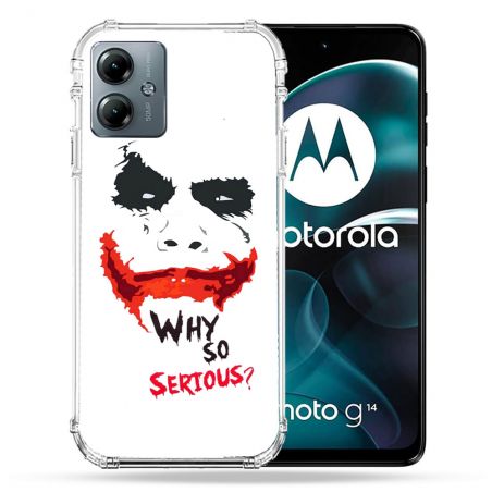 Coque Renforcée Pour Motorola G14 4G Joker Blanc