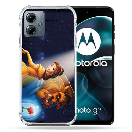 Coque Renforcée Pour Motorola G14 4G La Belle et La Bête