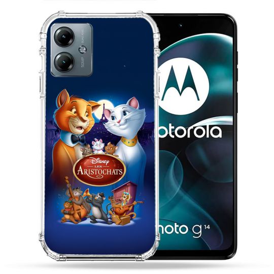 Coque Renforcée Pour Motorola G14 4G Les Aristochats