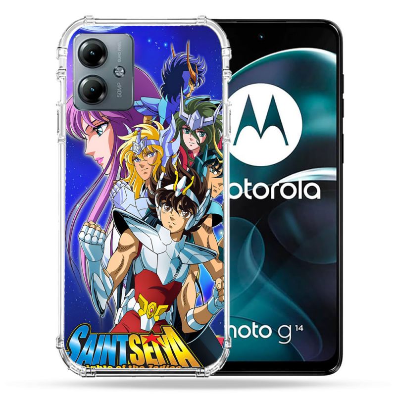 Coque Renforcée Pour Motorola G14 4G Les Chevaliers Du Zodiaque