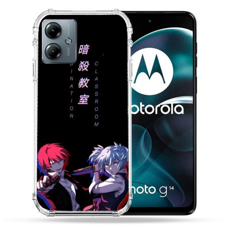 Coque Renforcée Pour Motorola G14 4G Manga Assassination Classroom Duo