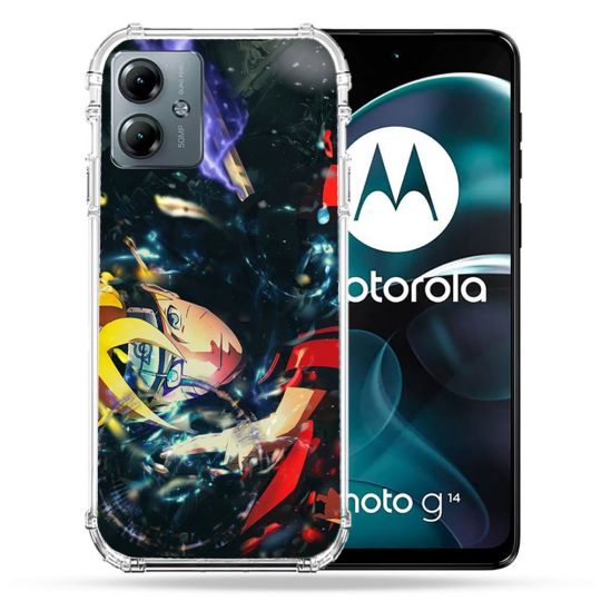 Coque Renforcée Pour Motorola G14 4G Manga Boruto Eclair