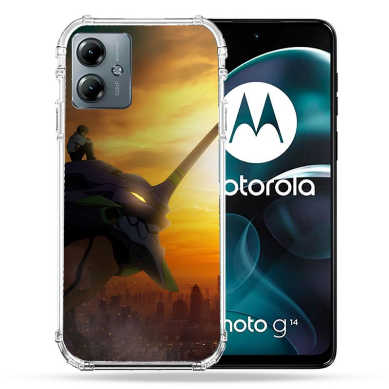Coque Renforcée Pour Motorola G14 4G Manga Evangelion