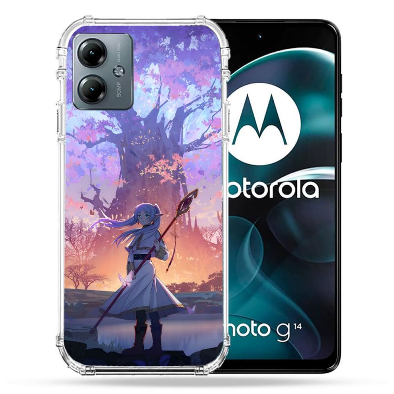 Coque Renforcée Pour Motorola G14 4G Manga Frieren