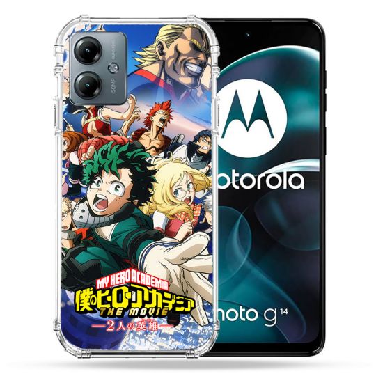 Coque Renforcée Pour Motorola G14 4G Manga My Hero Academia Affiche