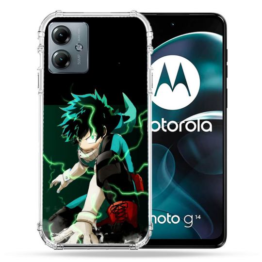 Coque Renforcée Pour Motorola G14 4G Manga My Hero Academia Deku