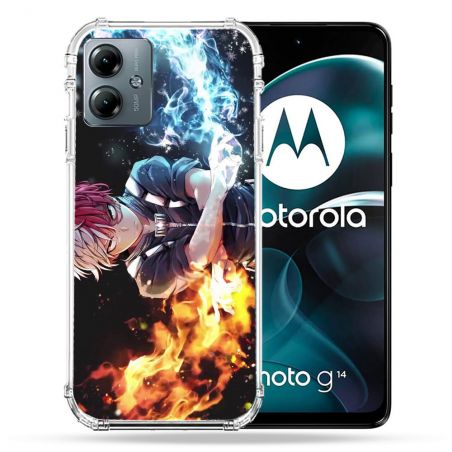 Coque Renforcée Pour Motorola G14 4G Manga My Hero Academia Shoto