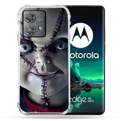 Coque Renforcée Pour Motorola Edge 40 Neo Horreur Chucky Cicatrice