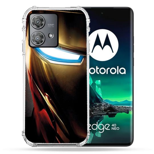 Coque Renforcée Pour Motorola Edge 40 Neo Iron Man Casque