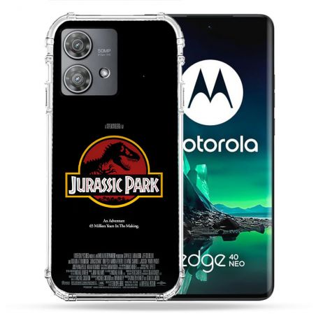 Coque Renforcée Pour Motorola Edge 40 Neo Jurassik Park Affiche