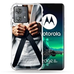 Coque Renforcée Pour Motorola Edge 40 Neo Kimono Ceinture