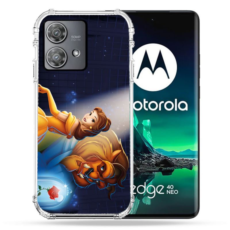 Coque Renforcée Pour Motorola Edge 40 Neo La Belle et La Bête