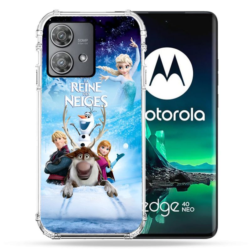 Coque Renforcée Pour Motorola Edge 40 Neo La Reine Des Neiges