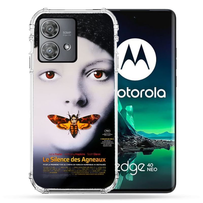 Coque Renforcée Pour Motorola Edge 40 Neo Le Silence Des Agneaux Affiche