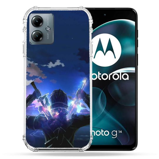 Coque Renforcée Pour Motorola G14 4G Manga SAO sword Art Online Epee