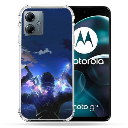 Coque Renforcée Pour Motorola G14 4G Manga SAO sword Art Online Epee