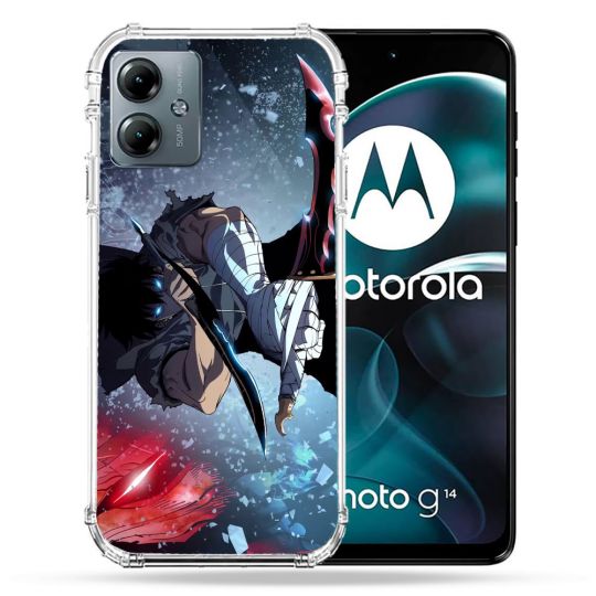 Coque Renforcée Pour Motorola G14 4G Manga Solo Leveling Sung Epee