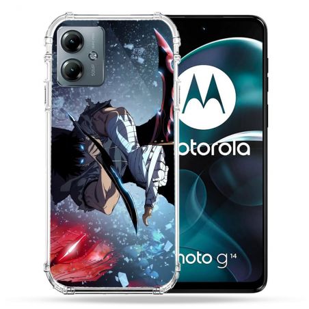 Coque Renforcée Pour Motorola G14 4G Manga Solo Leveling Sung Epee