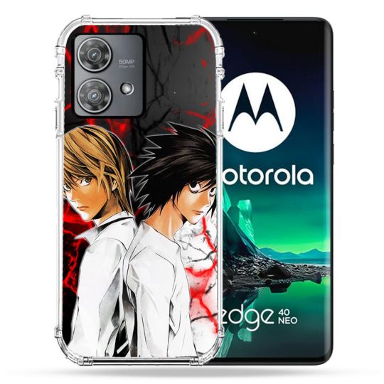 Coque Renforcée Pour Motorola Edge 40 Neo Manga Death Note Duo