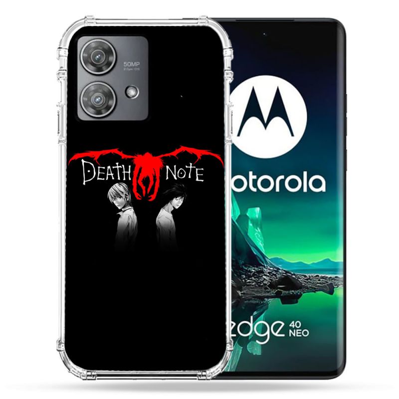 Coque Renforcée Pour Motorola Edge 40 Neo Manga Death Note Noir
