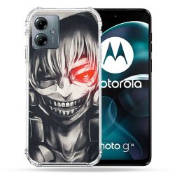 Coque Renforcée Pour Motorola G14 4G Manga Tokyo Ghoul Kaneki Noir