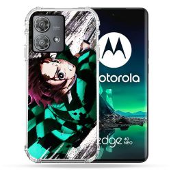 Coque Renforcée Pour Motorola Edge 40 Neo Manga Demon Slayer Tanjiro