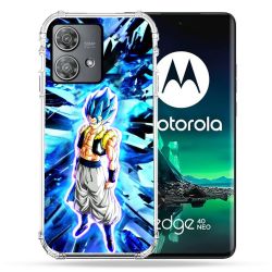 Coque Renforcée Pour Motorola Edge 40 Neo Manga Dragon Ball Gogeta Lumiere