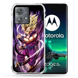 Coque Renforcée Pour Motorola Edge 40 Neo Manga Dragon Ball Sangohan Violet