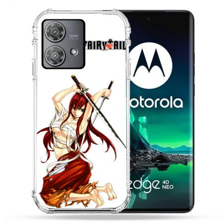 Coque Renforcée Pour Motorola Edge 40 Neo Manga Fairy Tail Erza