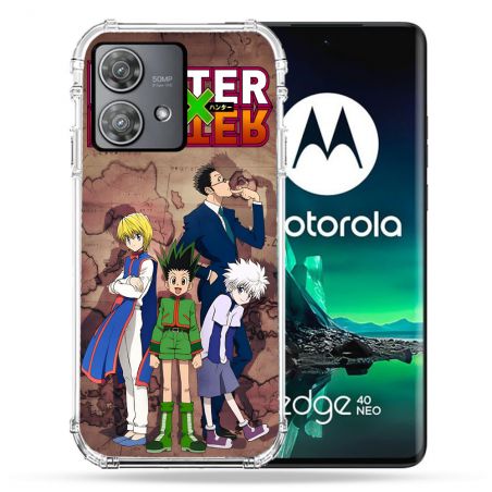 Coque Renforcée Pour Motorola Edge 40 Neo Manga Hunter X Hunter Vintage