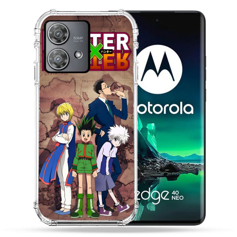 Coque Renforcée Pour Motorola Edge 40 Neo Manga Hunter X Hunter Vintage
