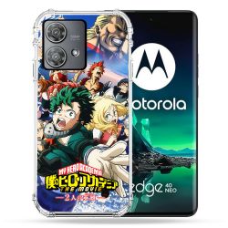 Coque Renforcée Pour Motorola Edge 40 Neo Manga My Hero Academia Affiche