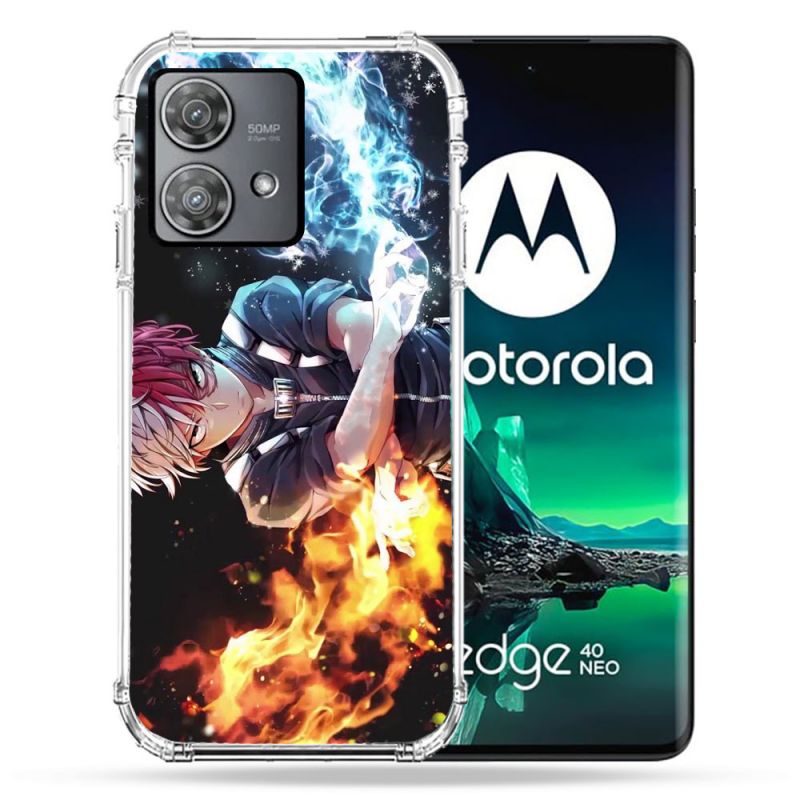 Coque Renforcée Pour Motorola Edge 40 Neo Manga My Hero Academia Shoto