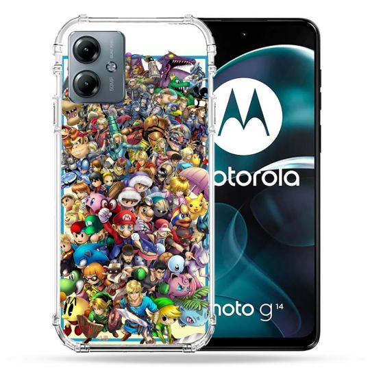 Coque Renforcée Pour Motorola G14 4G Nintendo