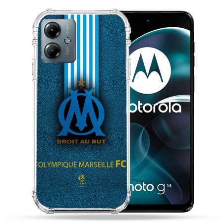 Coque Renforcée Pour Motorola G14 4G Olympique Marseille OM Bande
