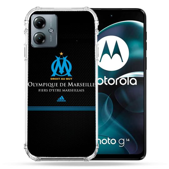 Coque Renforcée Pour Motorola G14 4G Olympique Marseille OM Fier etre Marseillais